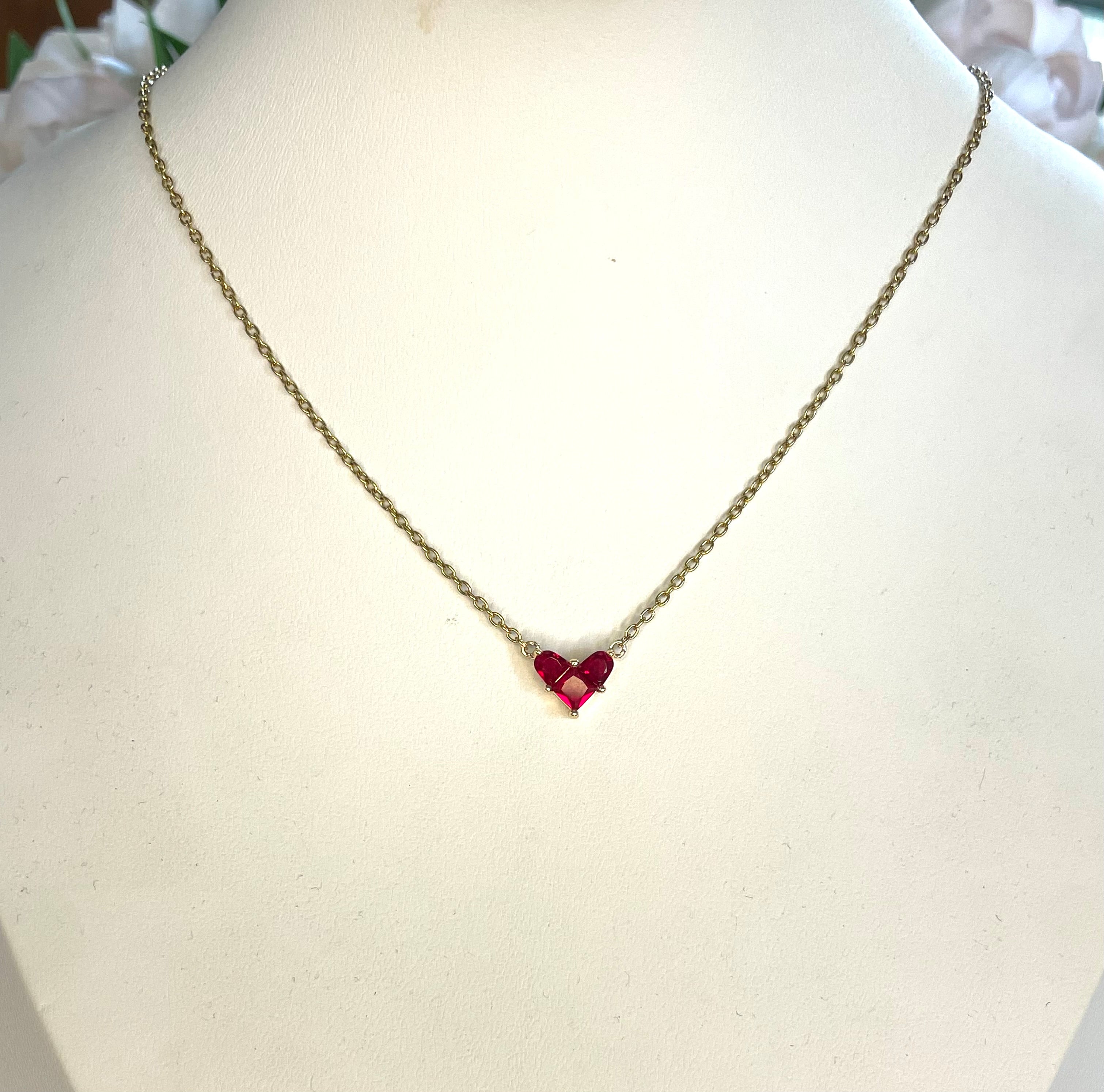 Girocollo con cuore effetto LEGO