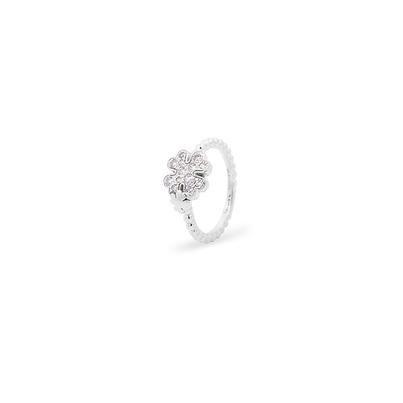Anello Quadrifoglio Argento