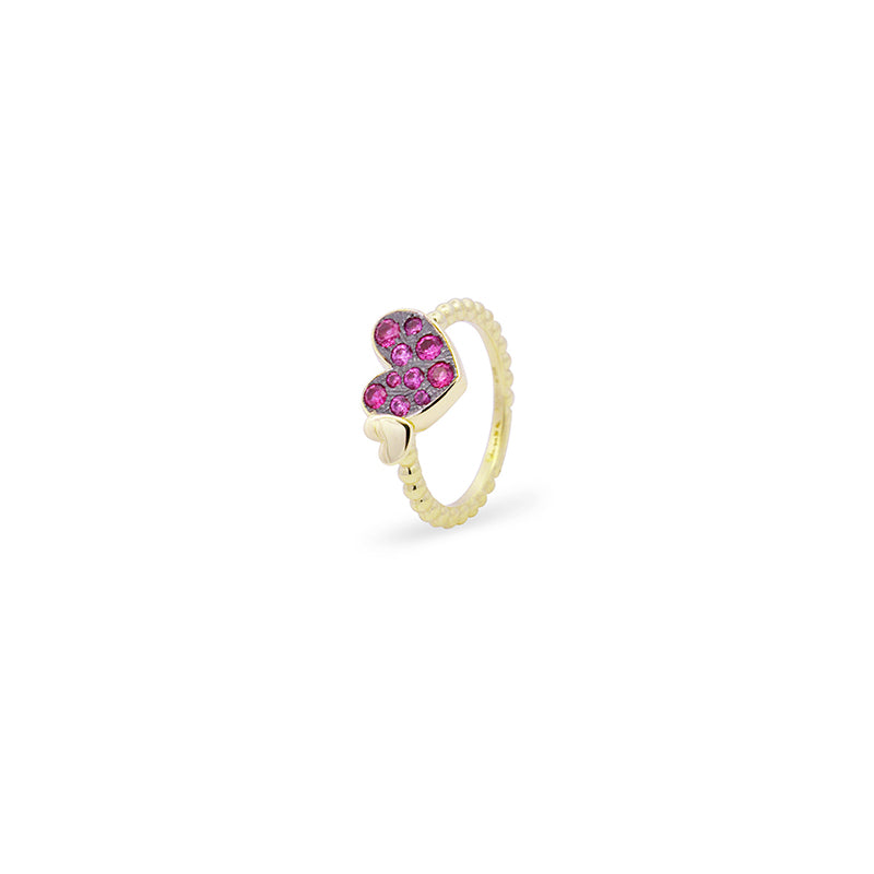 Anello Cuore Dorato
