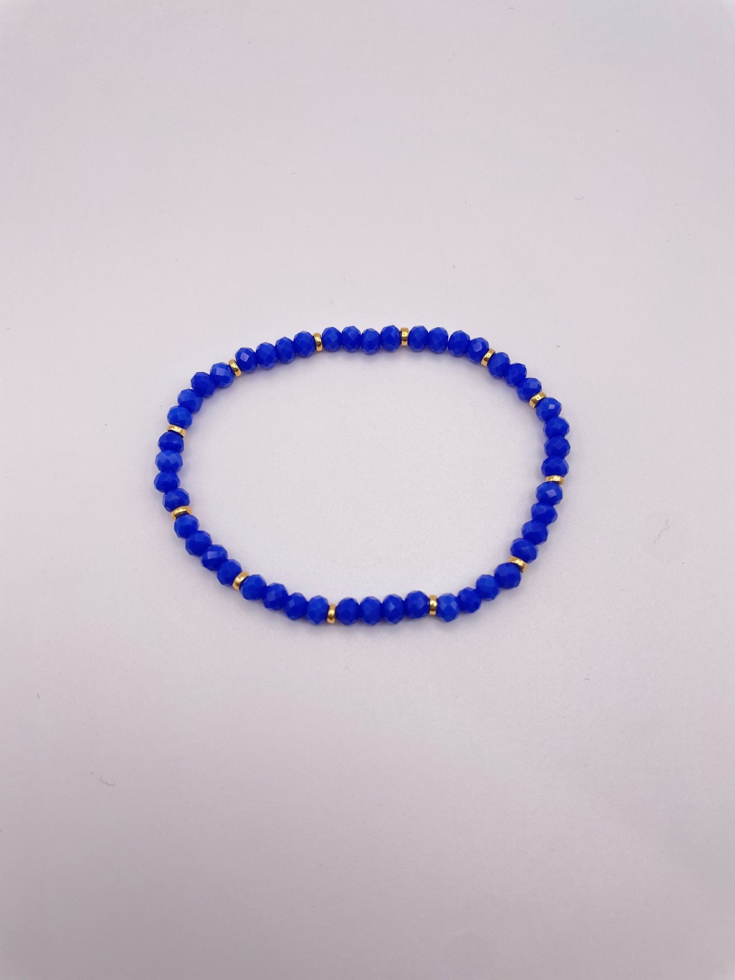 Bracciale elastico con cristalli colorati