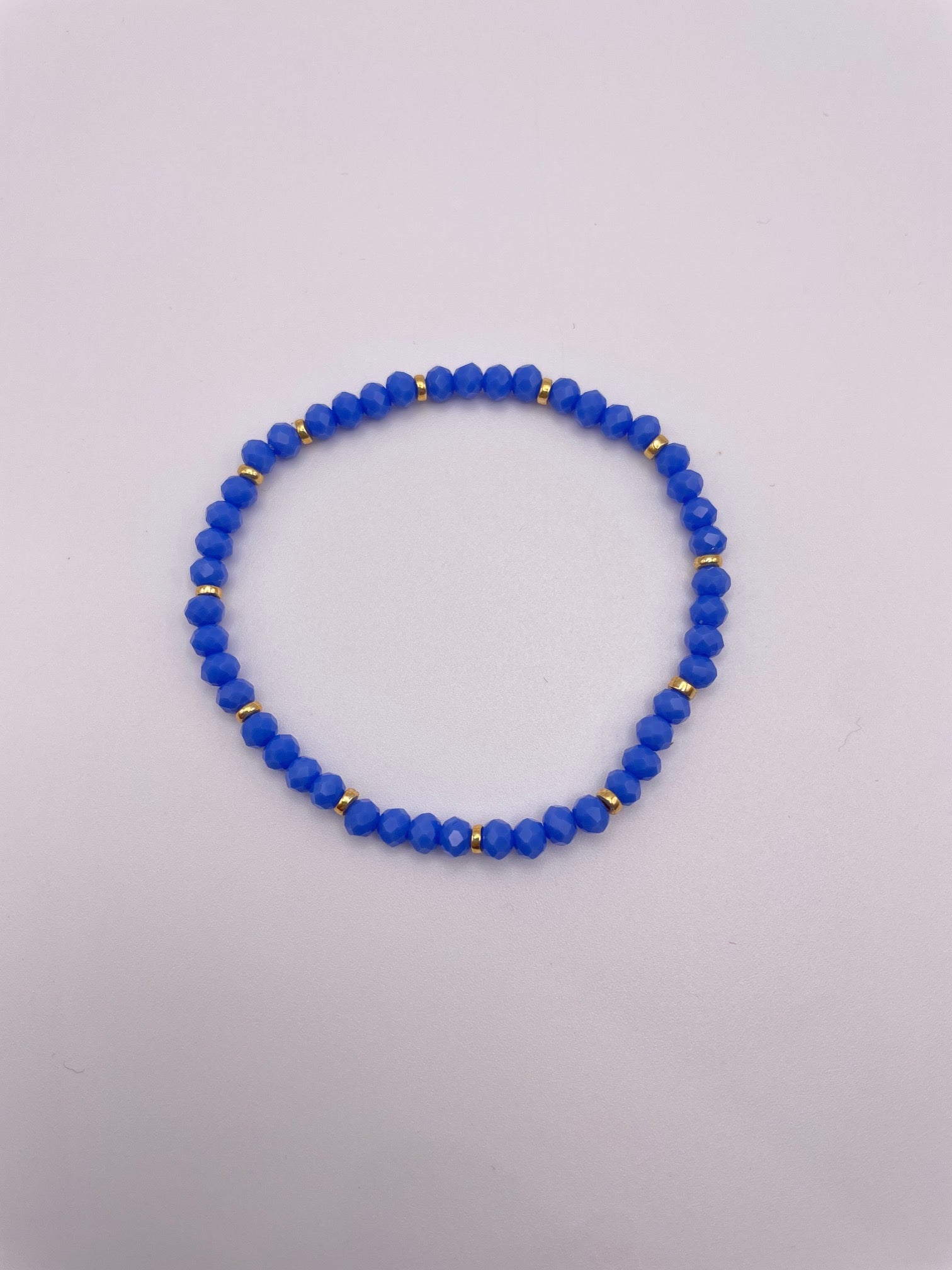 Bracciale elastico con cristalli colorati