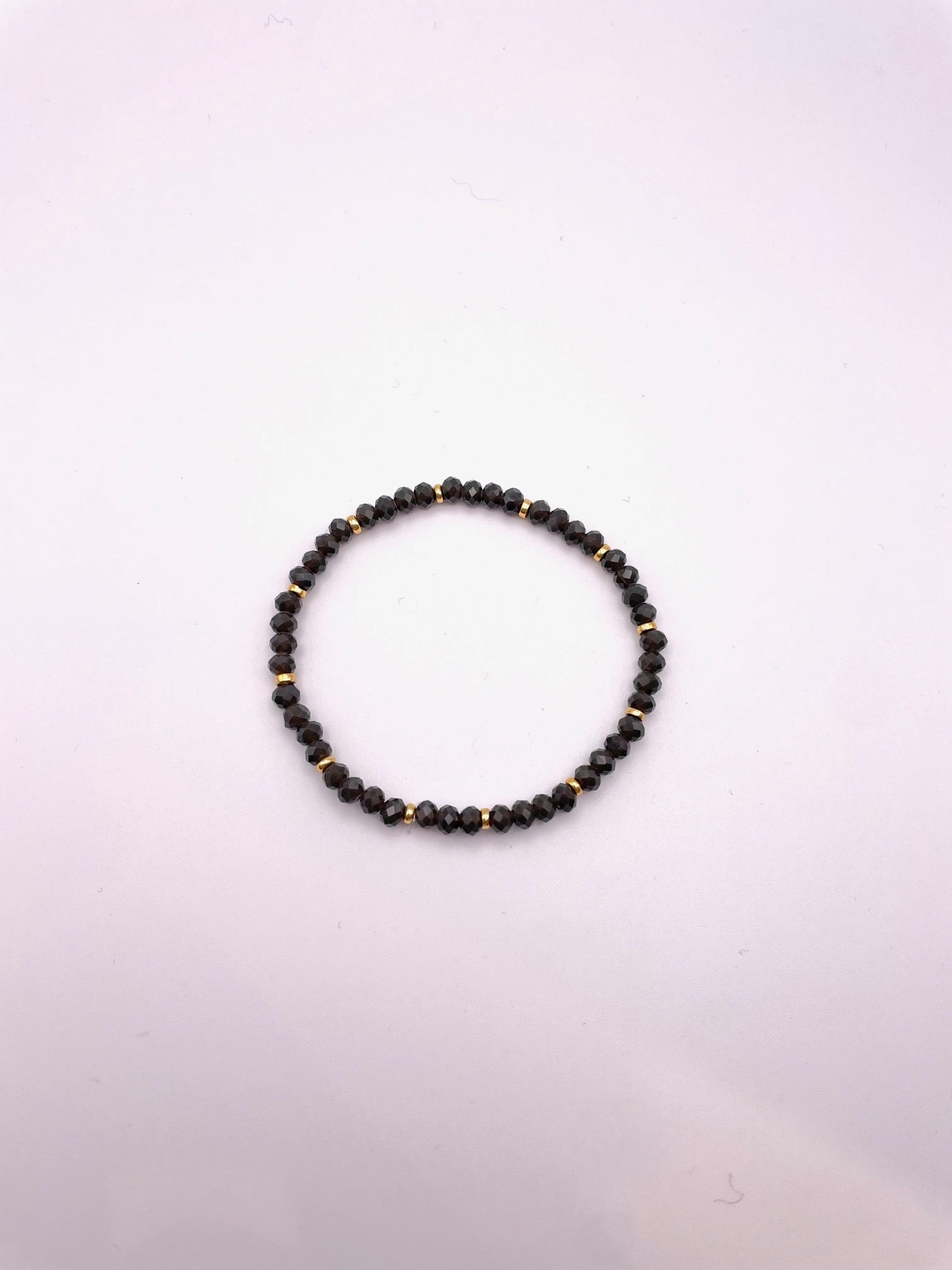 Bracciale elastico con cristalli colorati