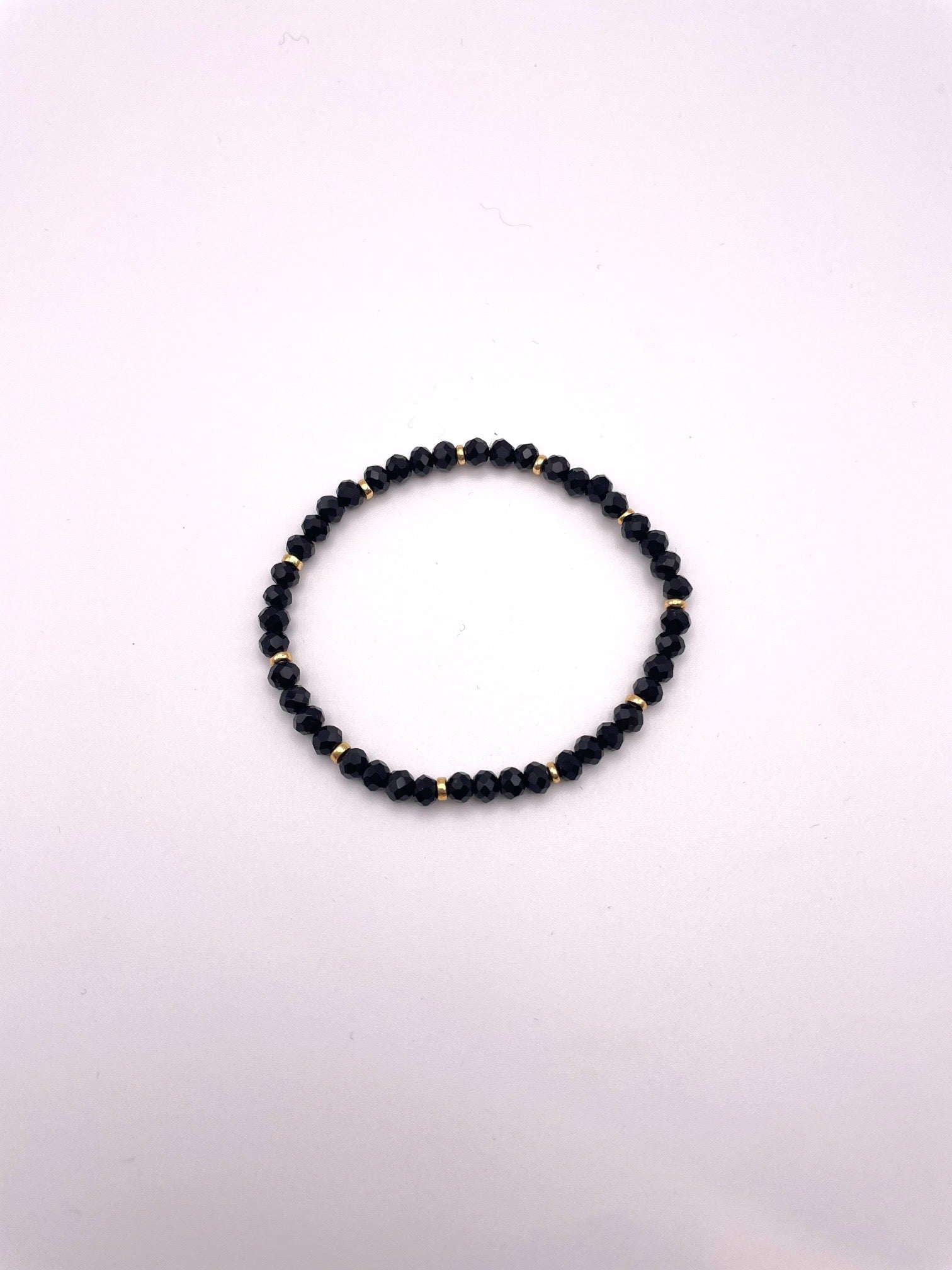 Bracciale elastico con cristalli colorati