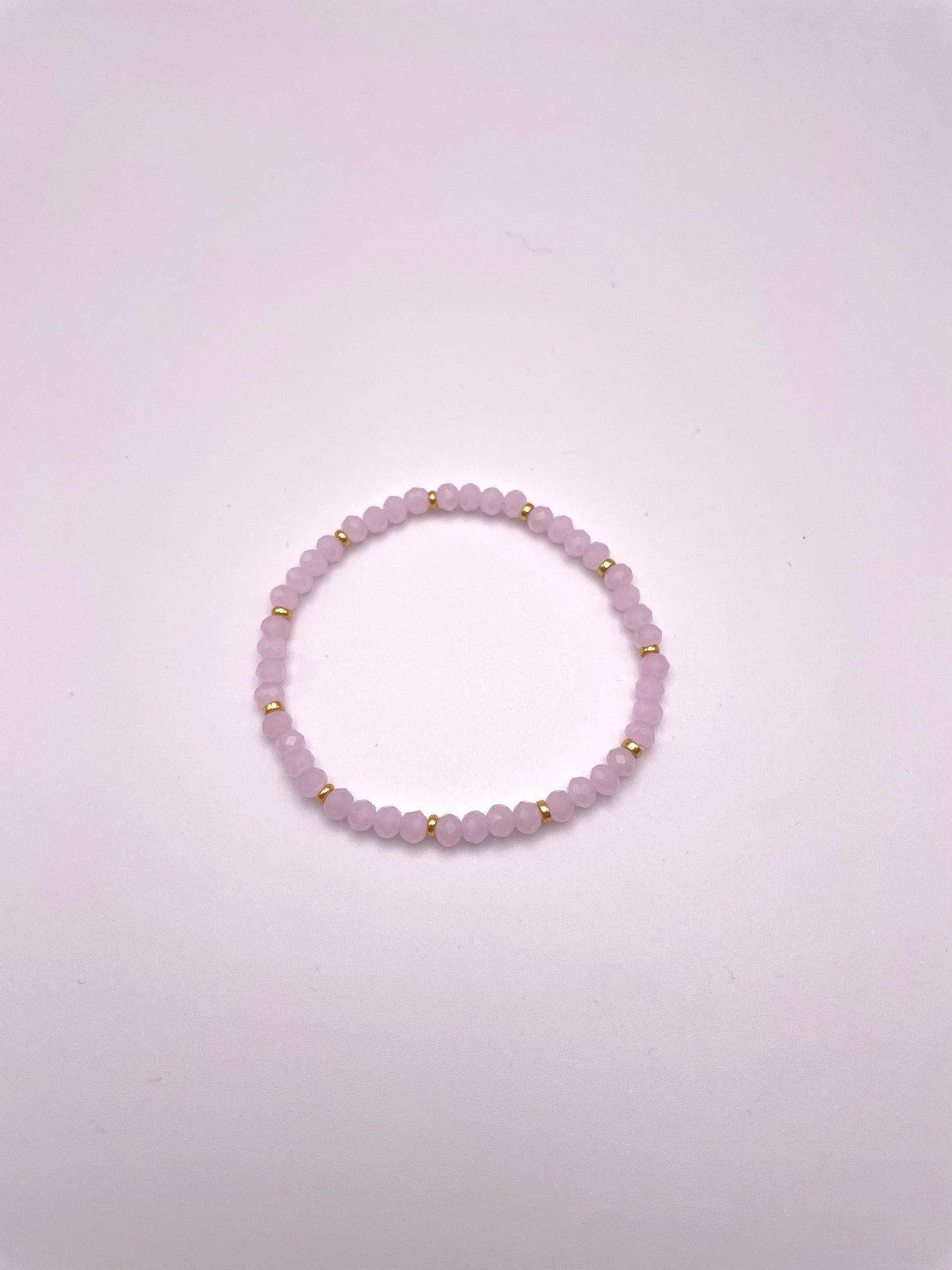 Bracciale elastico con cristalli colorati