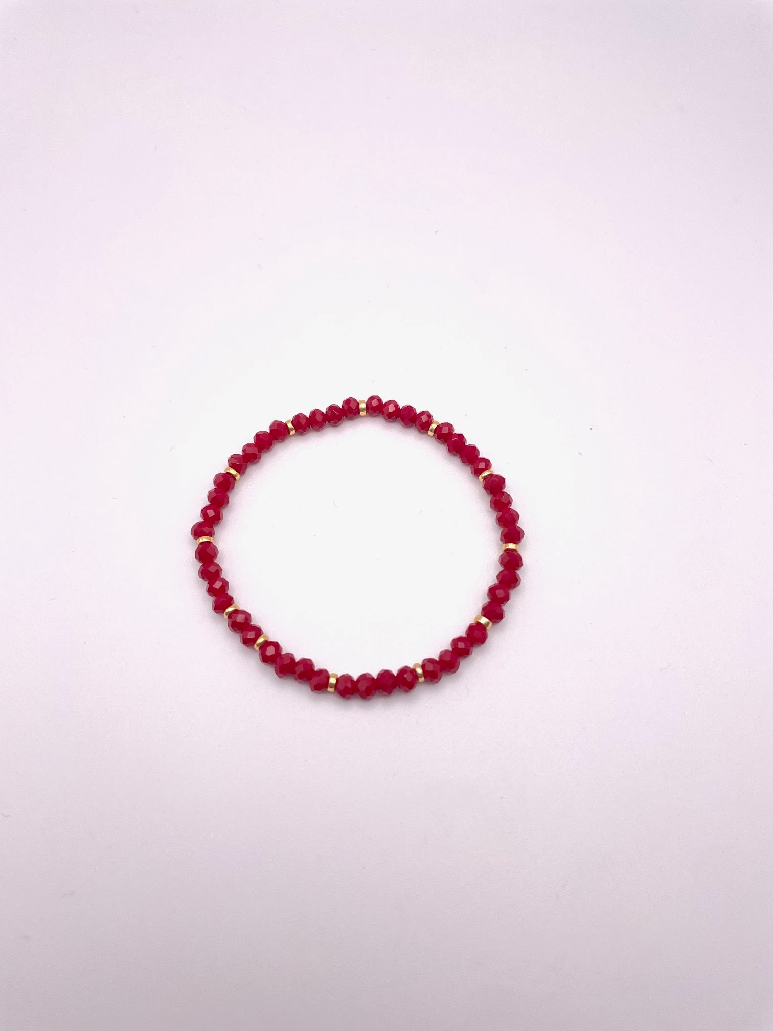 Bracciale elastico con cristalli colorati