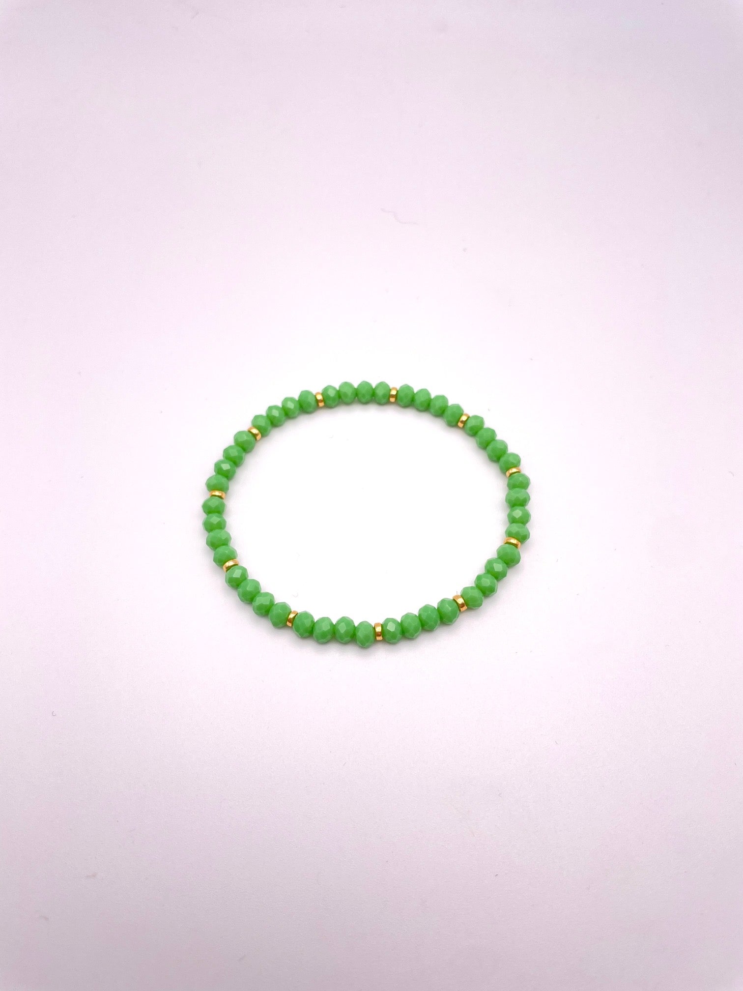 Bracciale elastico con cristalli colorati