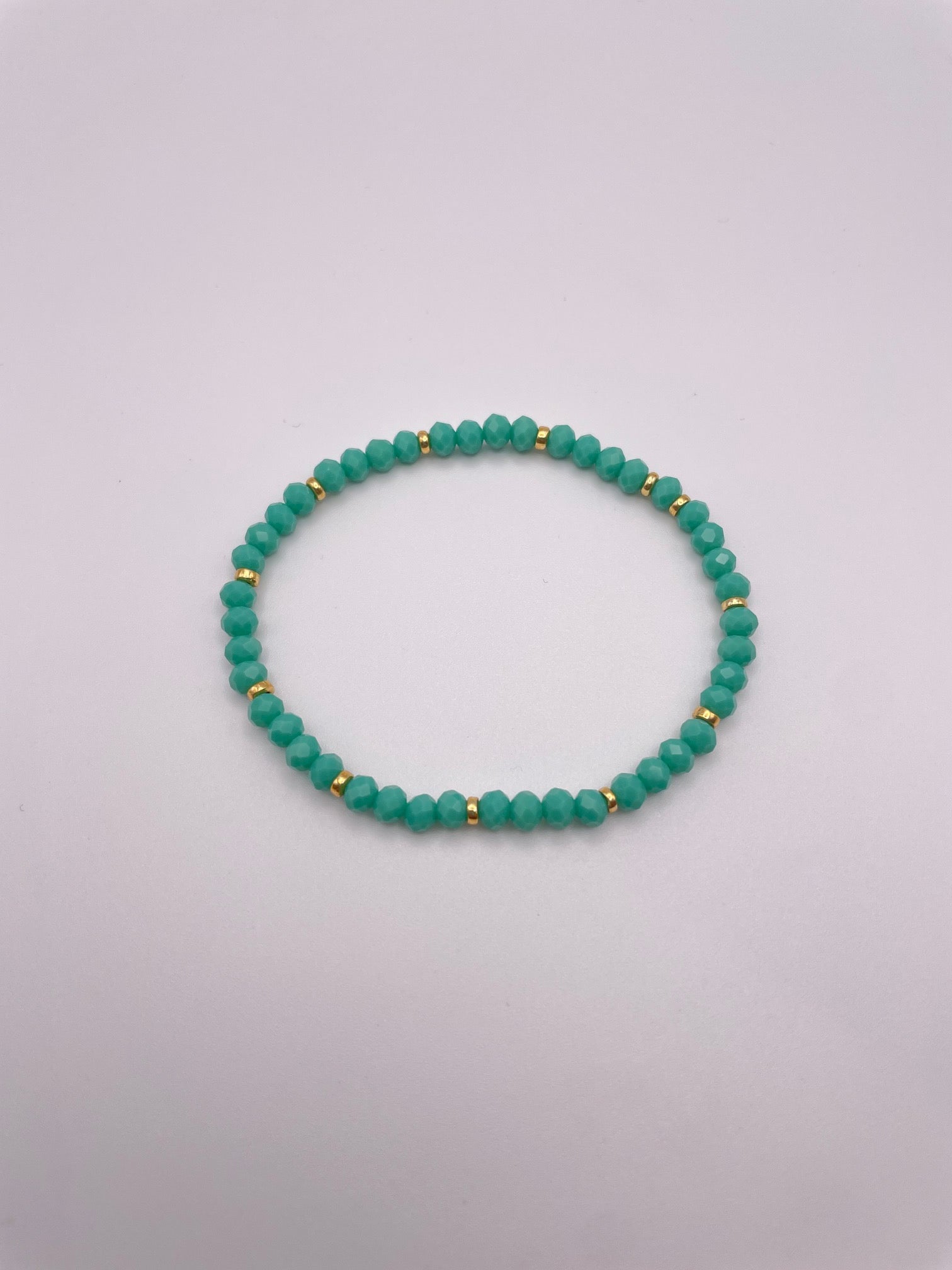 Bracciale elastico con cristalli colorati