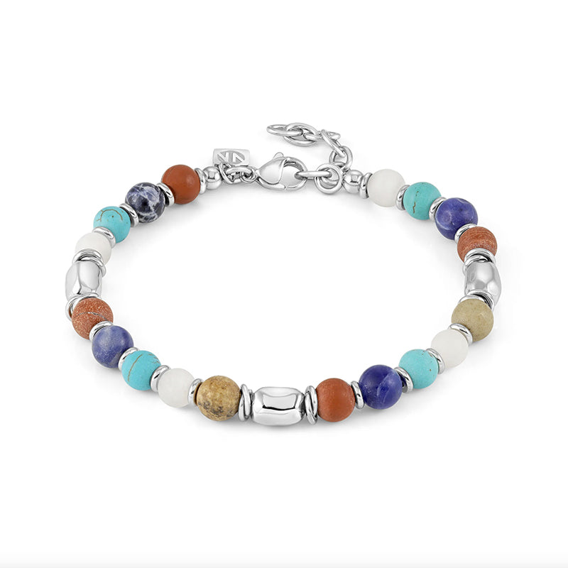 Bracciale uomo con pietre dure
