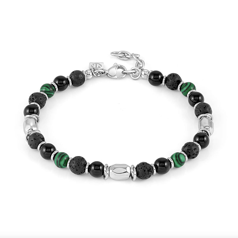 Bracciale uomo con pietre dure