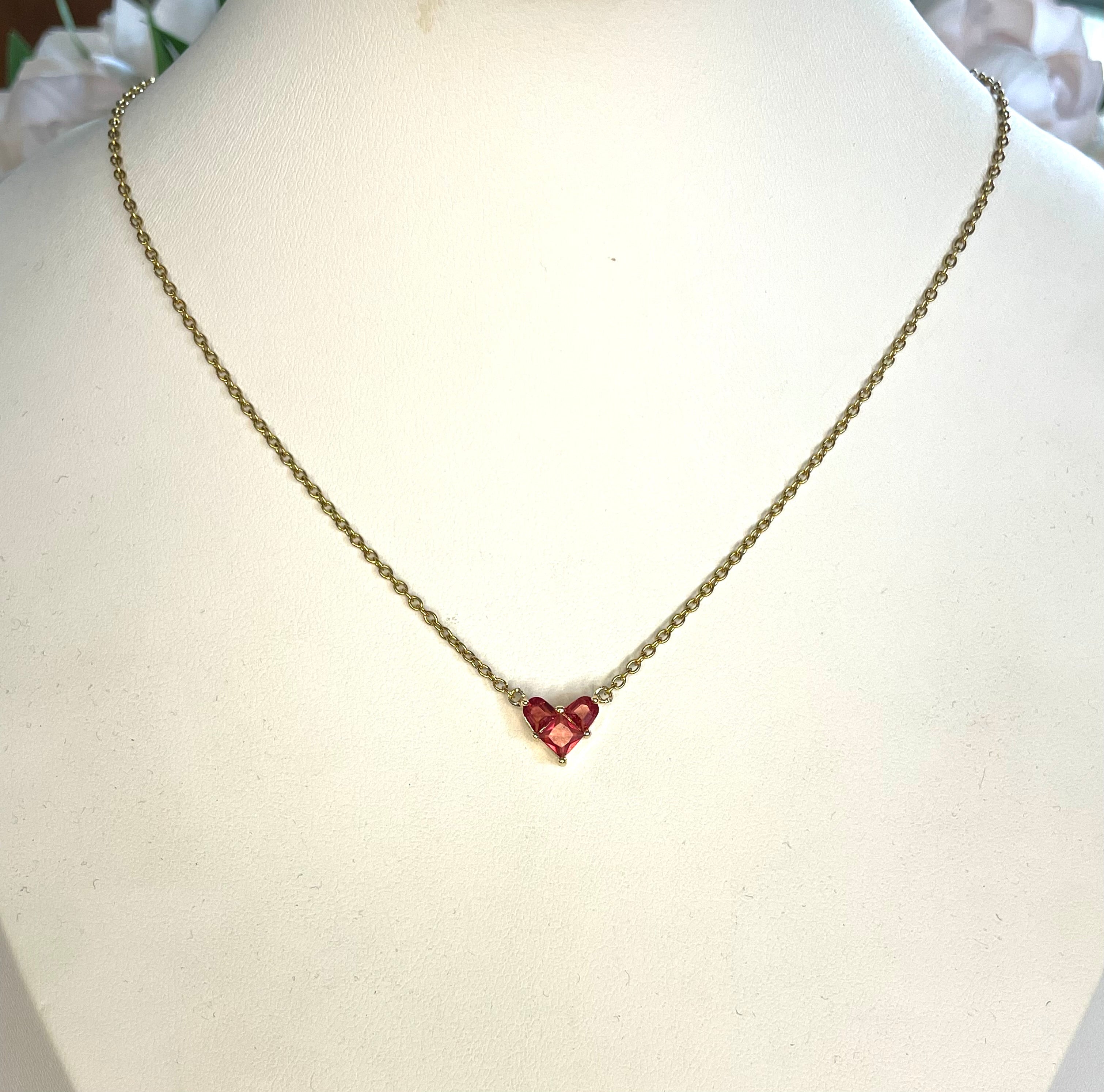 Girocollo con cuore effetto LEGO